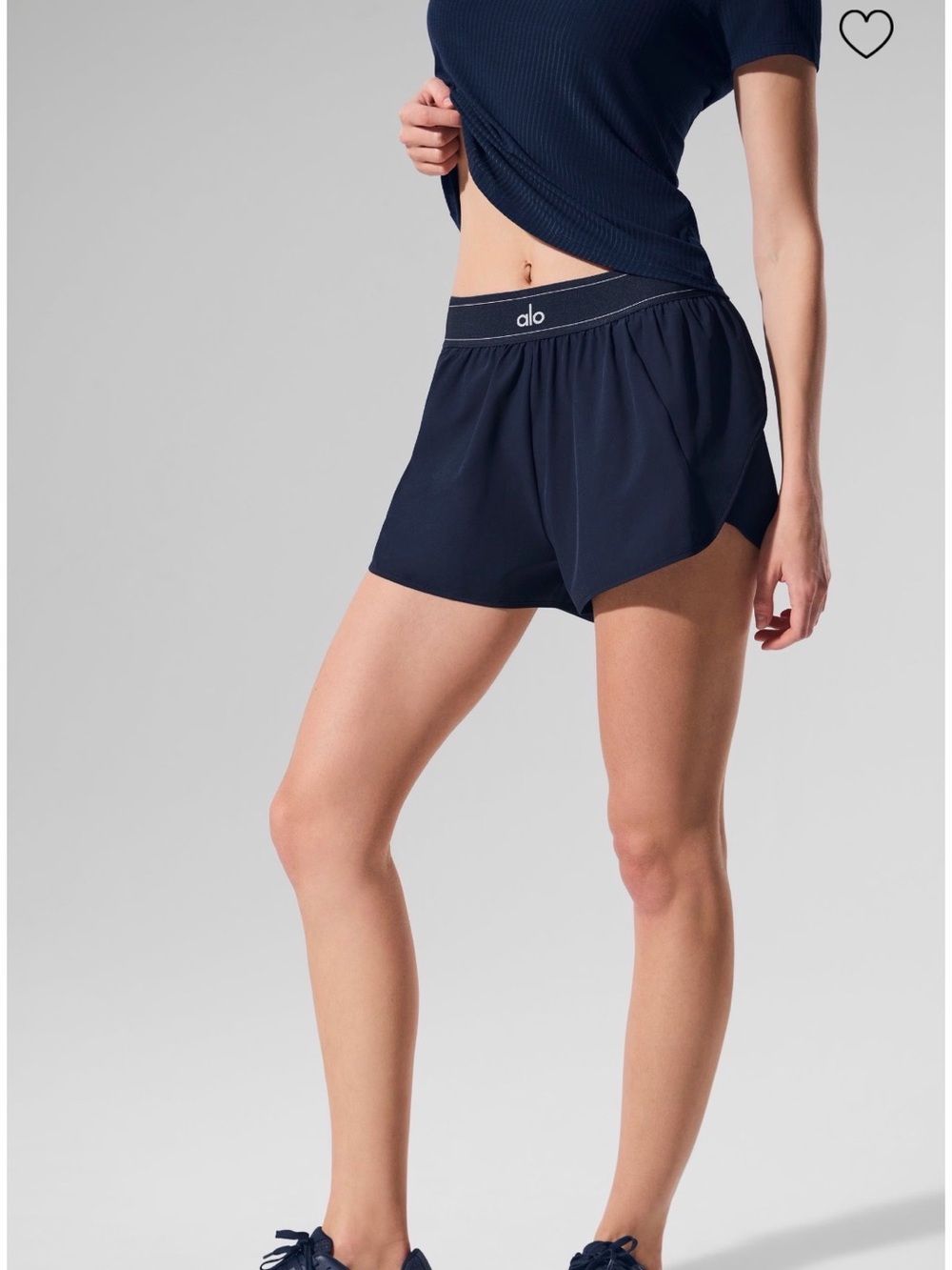 ALO Yoga Navy Athletic Running Shorts